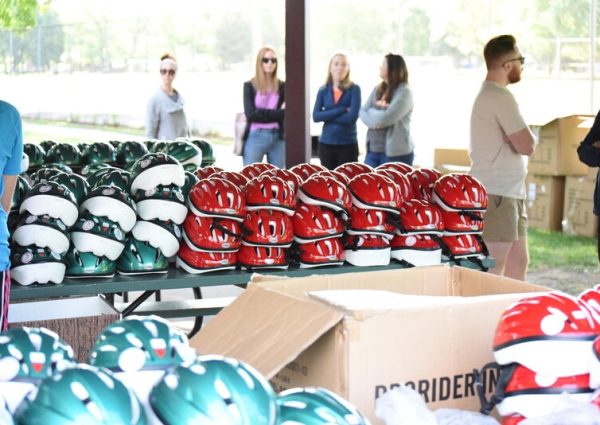 Grand Rapids Bike Helmet Giveaway Fits 606 Kids with Helmets